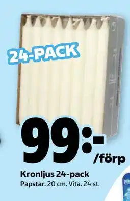 Stora Coop Kronljus 24-pack erbjuda