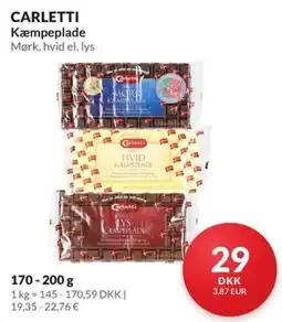 Nielsen Discount Carletti Kæmpeplade erbjuda