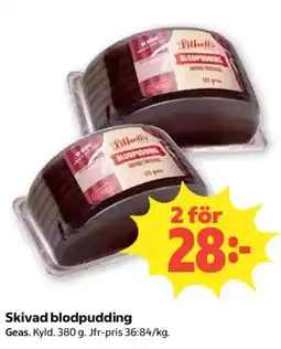 Coop Pithells skivad blodpudding erbjuda