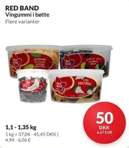 Nielsen Discount Red Band vingummi i bøtte erbjuda