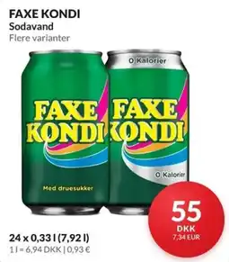 Nielsen Discount Faxe Kondi Sodavand erbjuda