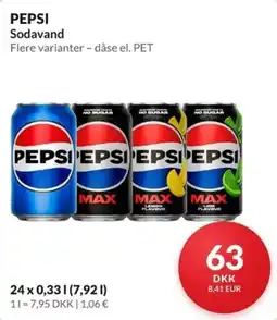 Nielsen Discount Pepsi Sodavand erbjuda