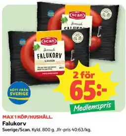 Coop Scan Falukorv erbjuda