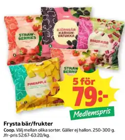 Coop Coop frysta bär/frukter erbjuda