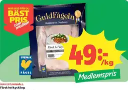 Coop GuldFågeln Färsk hel kyckling erbjuda