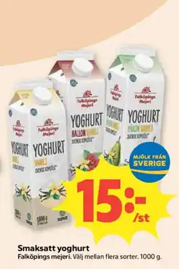 Coop Falköpings mejeri yoghurt erbjuda