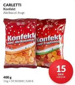 Nielsen Discount Carletti konfekt abrikos el. frugt erbjuda