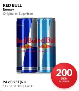 Nielsen Discount Red Bull Energy Original el. Sugarfree erbjuda