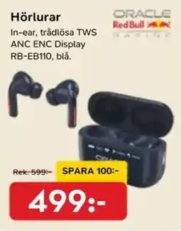 Bo Ohlsson Oracle in-ear, trådlösa TWS ANC ENC Display RB-EB110, blå. erbjuda