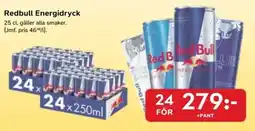 Bo Ohlsson Redbull energidryck erbjuda