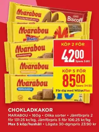 Marabou chokladkakor
