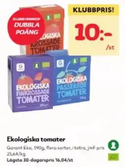 Hemköp Garant tomater erbjuda