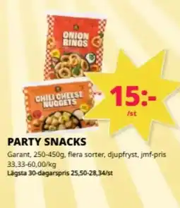 Tempo Garant party snacks erbjuda