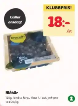 Hemköp Driscoll's Blåbär erbjuda