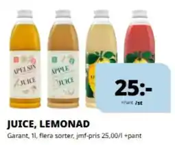 Tempo Garant juice lemonad erbjuda