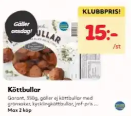 Hemköp Köttbullar erbjuda