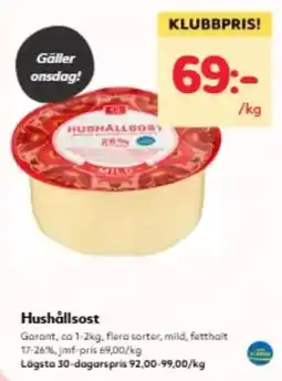 Hemköp Garant hushållsost erbjuda