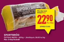 Willys Östras bröd erbjuda