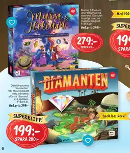 Leklust Alga den försvunna diamanten erbjuda