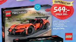 Leklust lego technic bugatti chiron pur sport hyperbil erbjuda