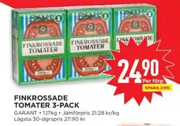 Willys Garant finkrossade tomater erbjuda