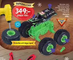 Leklust Monster Jam Mechanix Crash and Re-build Truck erbjuda