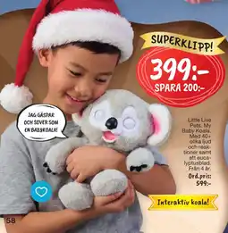 Leklust Little Live Pets My Baby Koala erbjuda