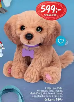 Leklust Little Live Pets My Really Real Puppy erbjuda