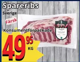 Supergrossen Spareribs erbjuda