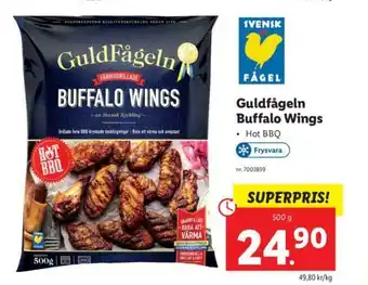 Lidl Guldfågeln Buffalo Wings 500 g erbjuda