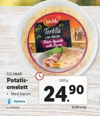 Lidl Solymar Potatis omelett 500g erbjuda
