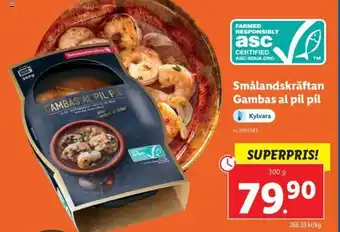 Lidl Smålandskräftan Gambas al pil pil 300 g erbjuda