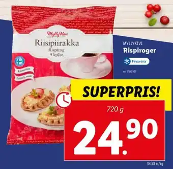 Lidl Myllykivi Rispiroger 720g erbjuda