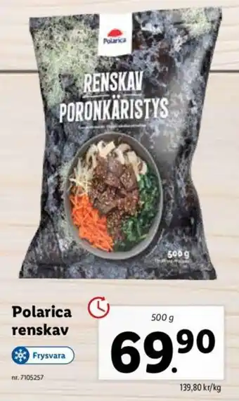 Lidl Polarica renskav 500g erbjuda