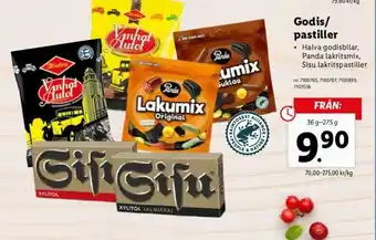 Lidl Godis/ pastiller 36g-275g erbjuda