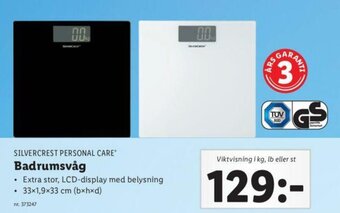 Lidl Silvercrest Personal Care Badrumsvåg erbjuda