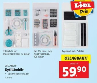 Lidl Crelando Sytillbehör erbjuda