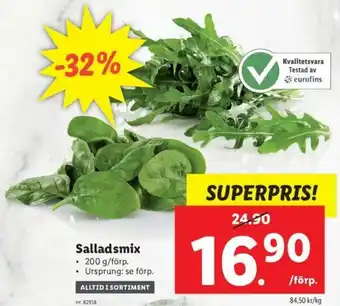 Lidl Salladsmix 200g erbjuda