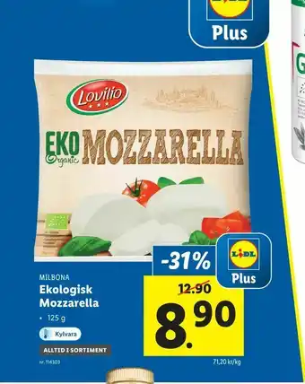 Lidl Ekologisk Mozzarella erbjuda