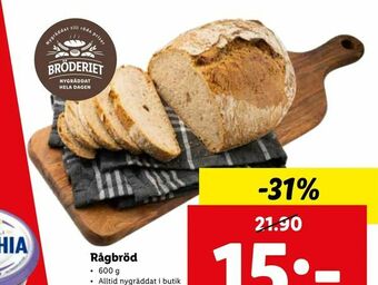 Lidl Rågbröd erbjuda