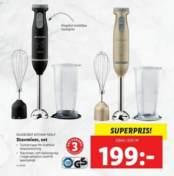 Lidl Stavmixer, set erbjuda