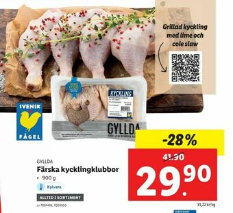 Lidl Färska kycklingklubbor erbjuda