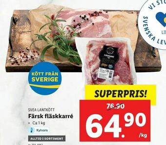 Lidl Färsk fläskkarré erbjuda
