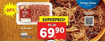 Lidl Färsk nötfärs erbjuda