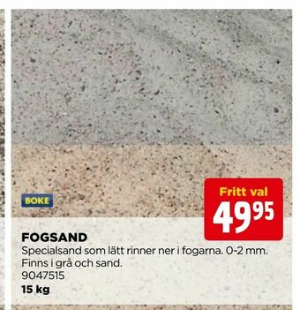 Jem&Fix Fogsand erbjuda