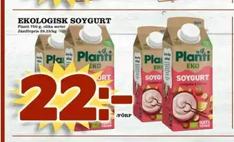 Bonum Matmarknad Ekologisk soygurt erbjuda