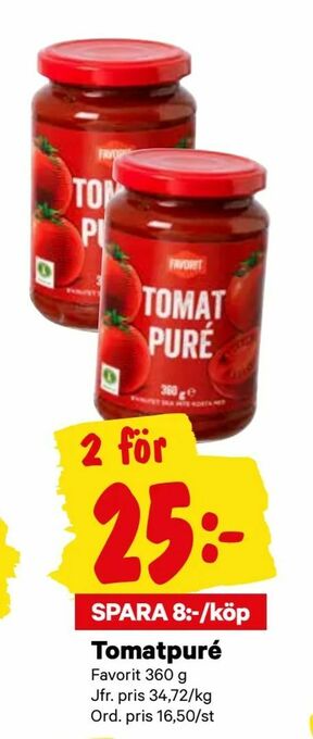 City Gross Tomatpuré erbjuda