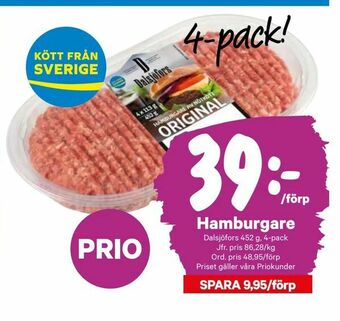 City Gross Hamburgare erbjuda