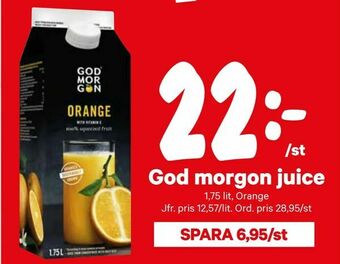 City Gross God morgon juice erbjuda