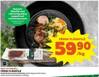 Coop Extra Färsk fläskfilé erbjuda
